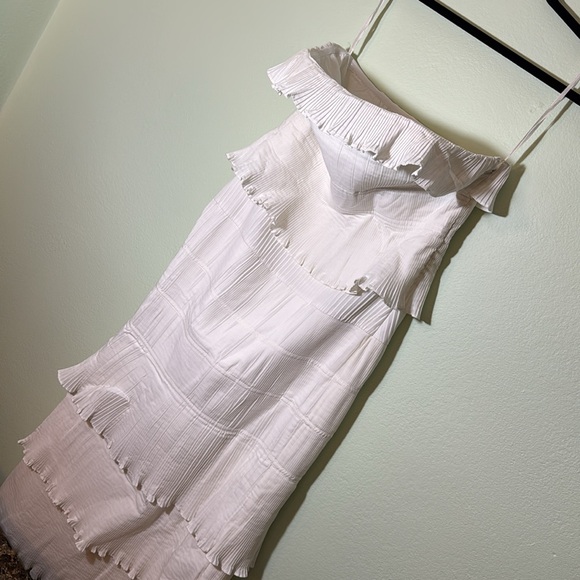 Anthropologie LET ME BE STRAPLESS TIERED RUFFLED DRESS - Picture 6 of 9